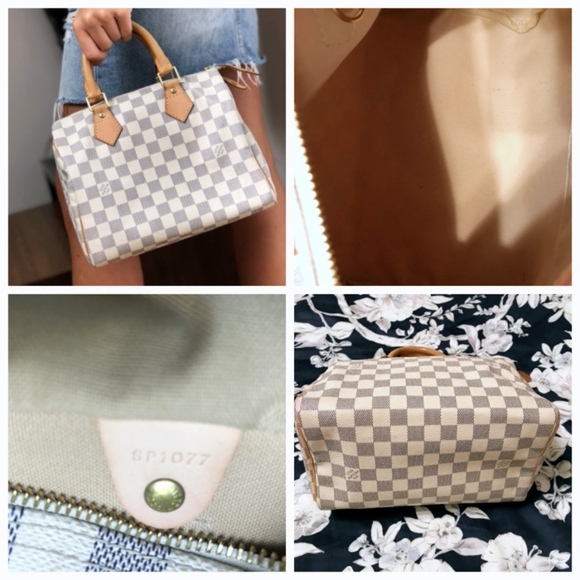 LOUIS VUITTON Speedy 25 Damier Azur - Picture 2 of 5